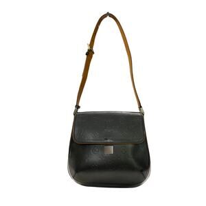 Louis Vuitton Vernis Webster Shoulder Bag Monogram Matte Gray Authentic